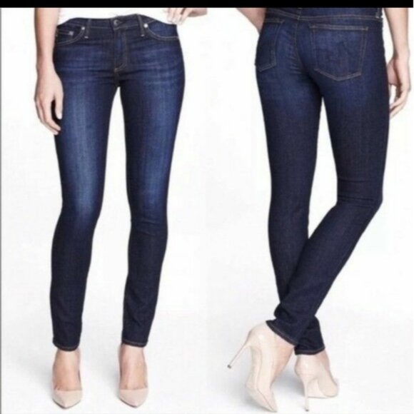 AG Adriano Goldschmied the stilt cigarette leg denim skinny jeans like new - Picture 1 of 8